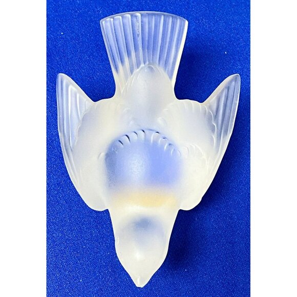 Estate Lalique Frosted Crystal Bird Paperweight! - Damaged! 121 - Picture 6 of 12